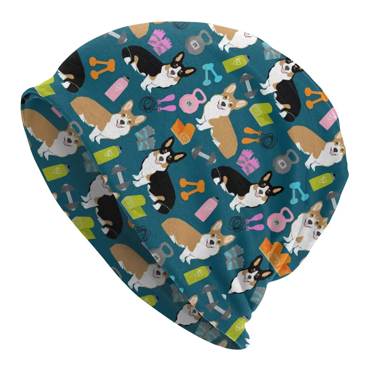 

Модные зимние теплые мужские и женские вязаные шапки унисекс для взрослых с вельш корги шапочки с собакой облегающие шапки Головные уборы Шапки