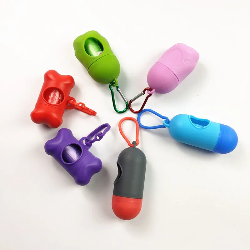 

1Pcs Bone Shaped Poop Bag Dispenser Pet Dog Waste Bag Holder Plastic Garbage Bag Dispenser Carrier Case Disposal Bag Dispenser
