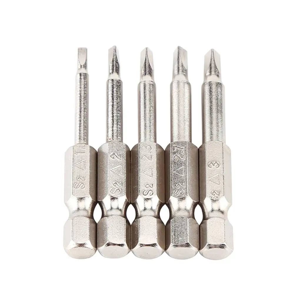 

5pcs 50mm 1 97inch Screwdriver Bit Set Three-cornered Head Bit Hex Bit Kits