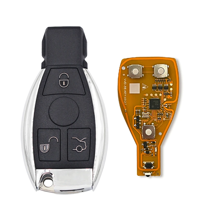 

Xhorse VVDI BE Key Pro для Mercedes Benz V3.2 PCB чип дистанционного ключа улучшенная версия Smart 315 МГц/433 МГц