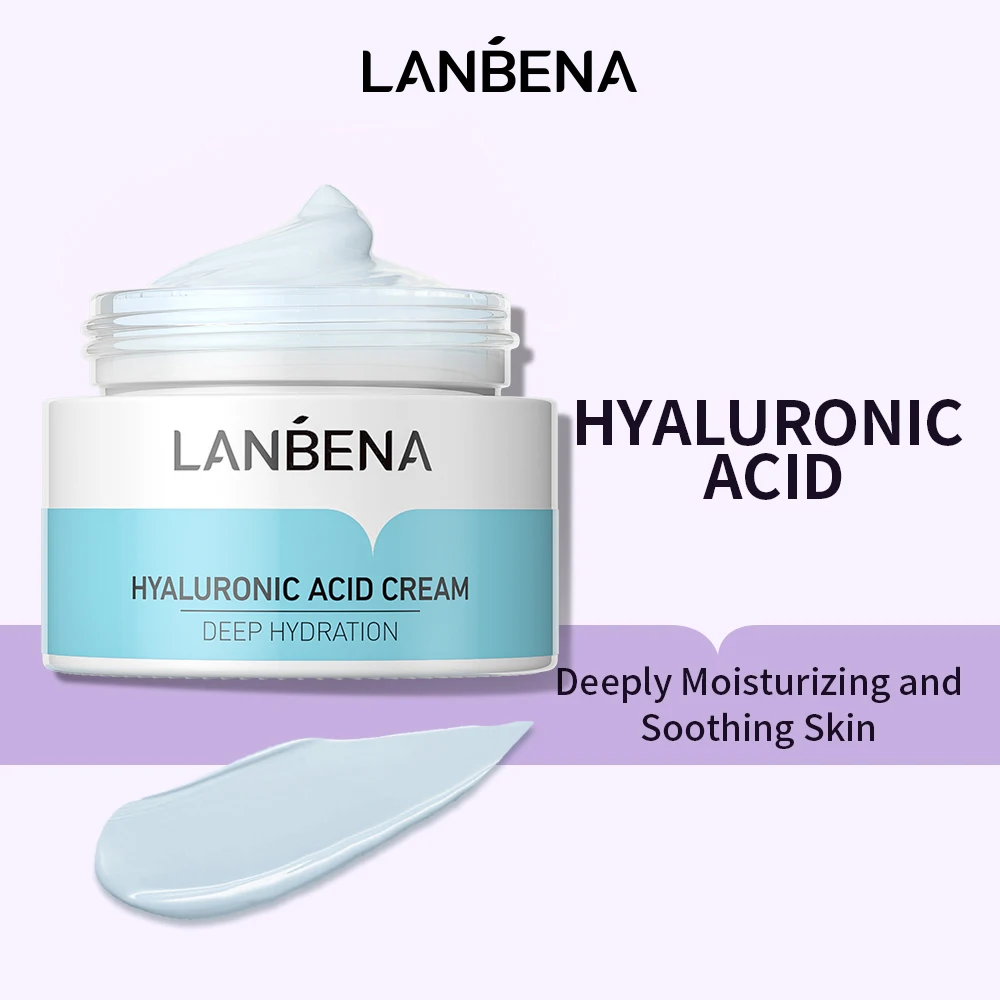 

LANBENA Face Cream Facial Hyaluronic Acid Moisturizing Tightening Revitalizing Shrinking Pores Soothing Cream Skin Care Products