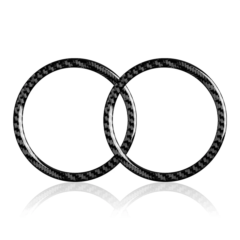 

Car Carbon Fiber Door Audio Speaker Sticker Cover Trim Decal Ring For BMW- 3 Series E90 E92 E93 2005-2012 Accessories
