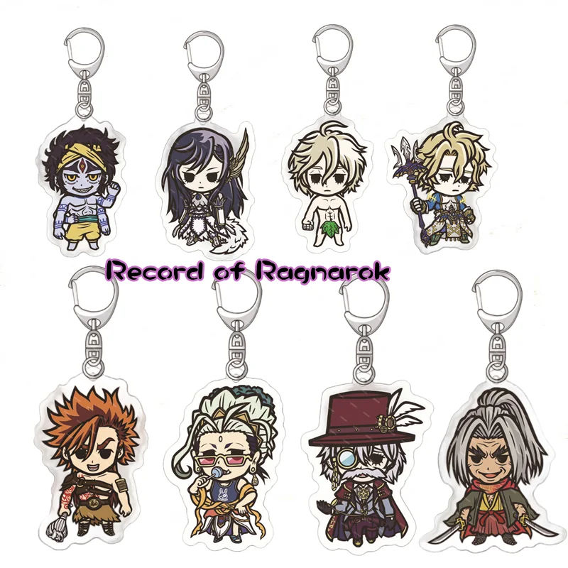 

Anime Record of Ragnarok Cosplay Acrylic key chain Aphrodite Brunhilde Geru Randgriz Figures key chain Plate Holder Desk Decor