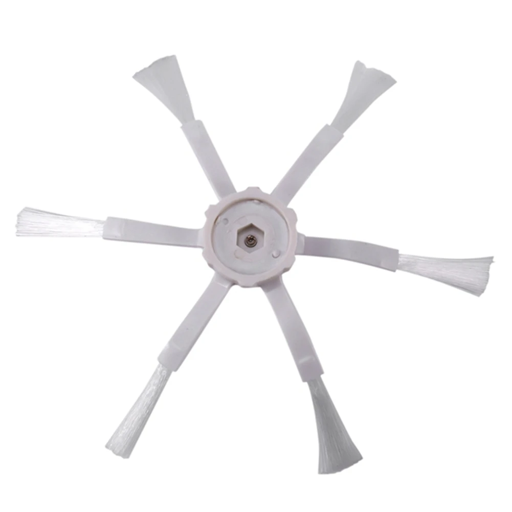 Белая боковая щетка на 6 рычагов для Xiaomi 1S MI Robot Vacuum 2 Roborock S50 S51 S5 запчасти пылесоса