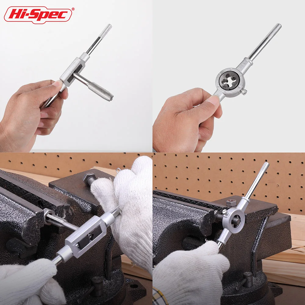 Hi-Spec 12/20 шт. M3-M12 метрический метчик и набор штампов для обработки металла зубья