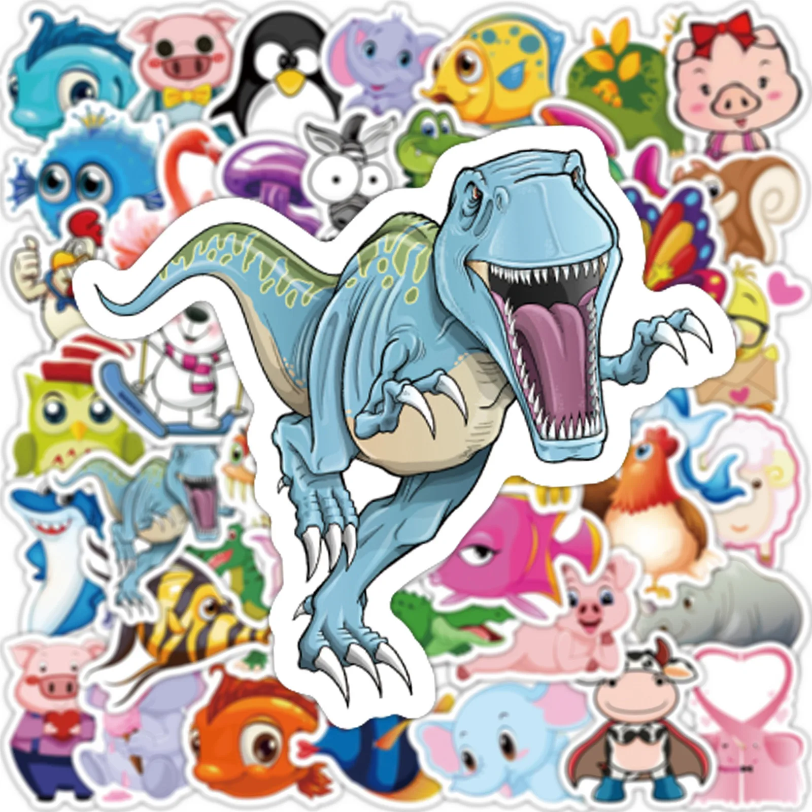 

50pcs New Cute Cartoon Animal Children Graffiti Stickers