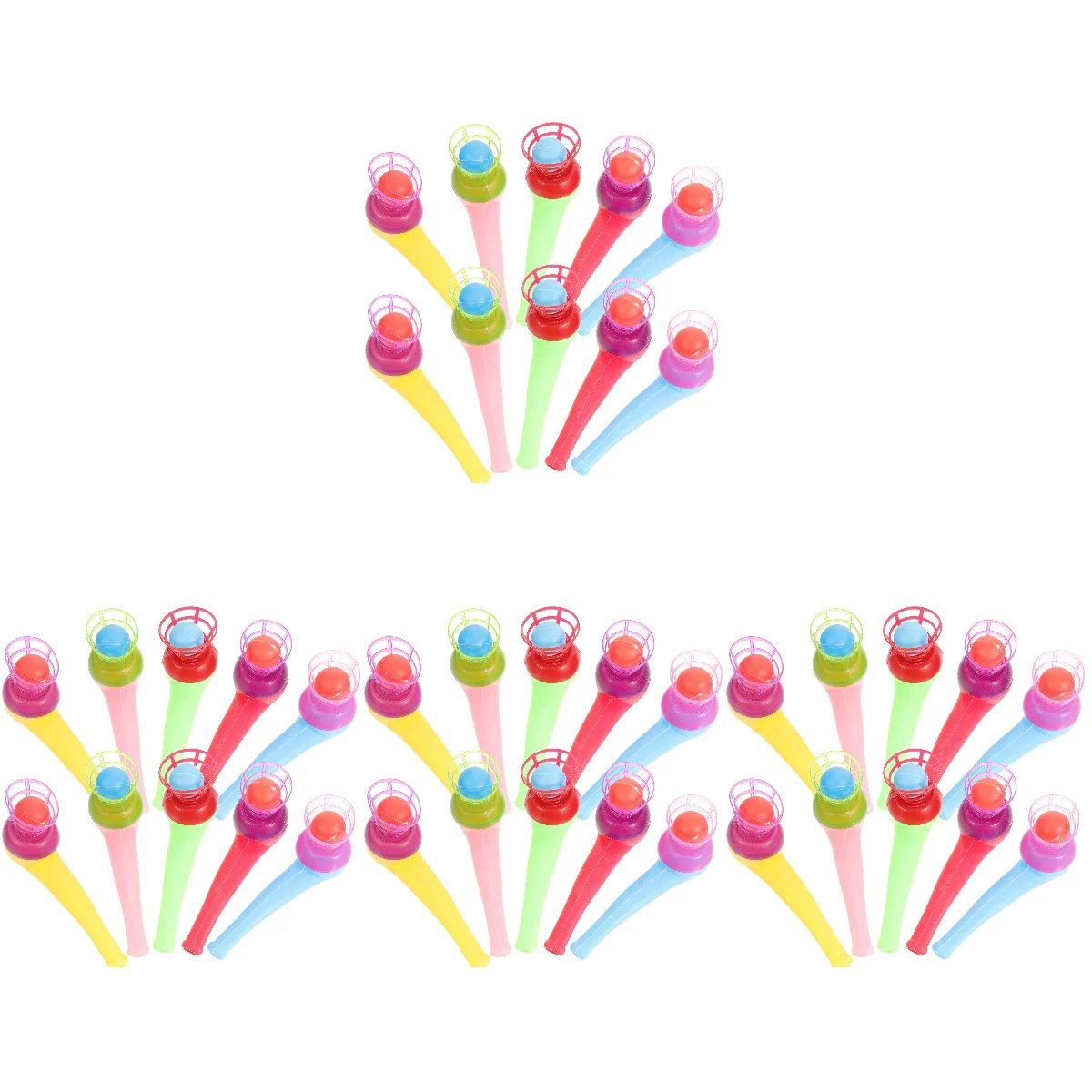 

80 Pcs Toy Blowing Ball Toys Party Floating Balls Toddler Kids Girls Nostalgia Pipe