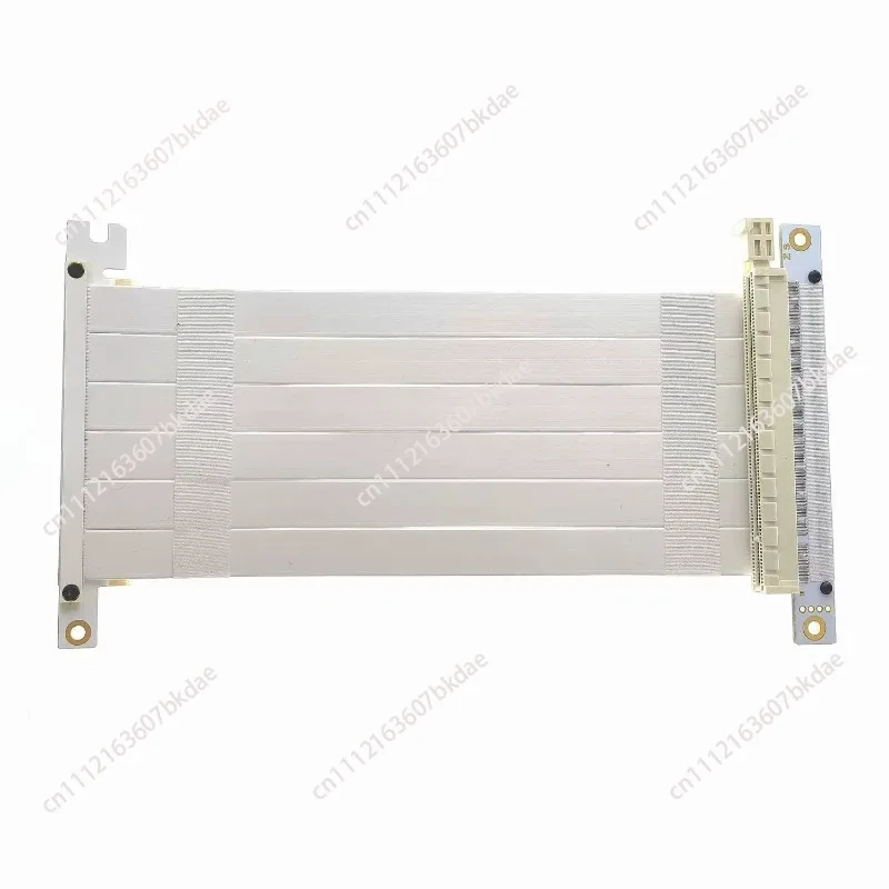 Фото Высокоскоростной удлинительный кабель для видеокарты 16x PCIe 3.0/4.0 (белый/черный) для повышения производительности ПК №4