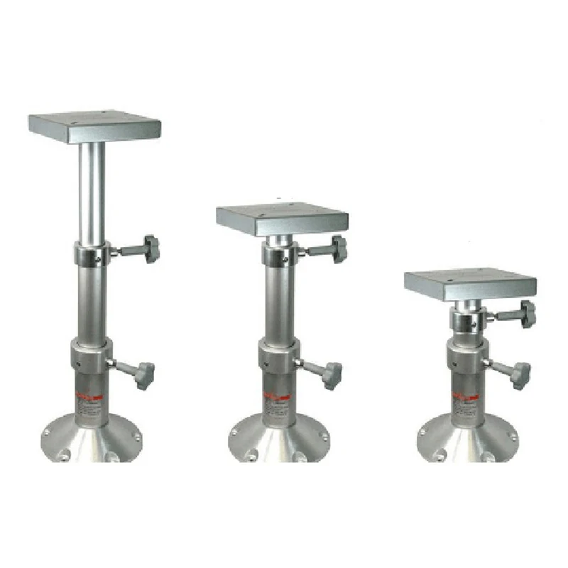 Aluminum Two Stage Adjustable Table Pedestal Base Mount 295-690mm Marine Boat RV