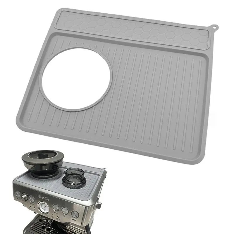 Фото Коврик для темперовки кофе AB41 для кофемашин Breville 870/880, силиконовый, водонепроницаемый, термостойкий, предотвращает царапины №4
