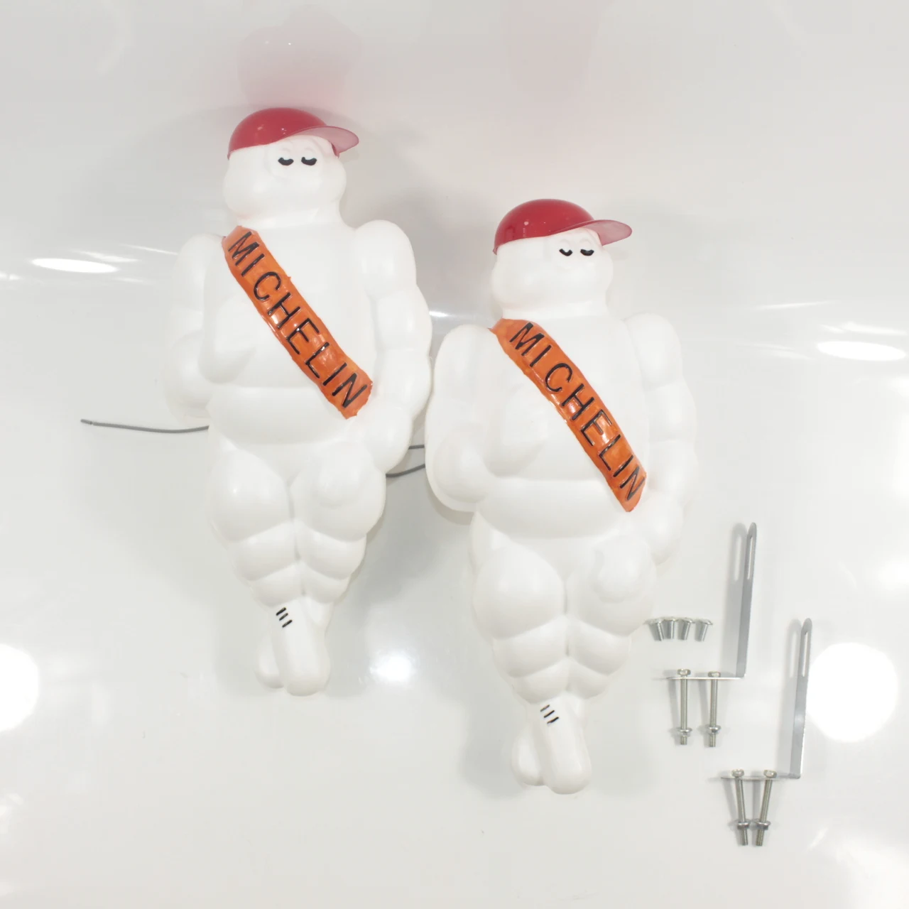 

2PCS* 14" Light Limited Vintage MICHELIN Man Dolls Figure Bibendum Advertise Tire