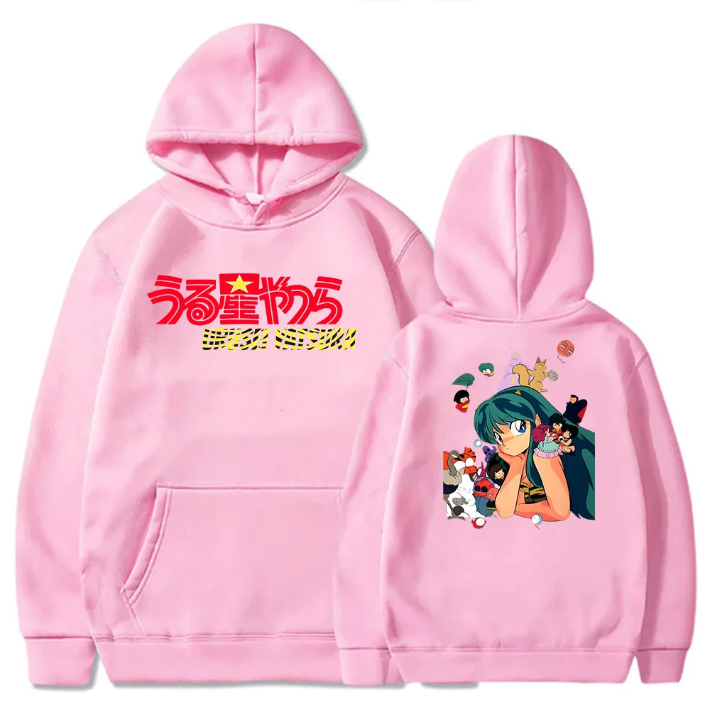 

Японское аниме Urusei yatсура Женская Группа портрет толстовка Свободный рукав одежда для мальчиков Y2k толстовки
