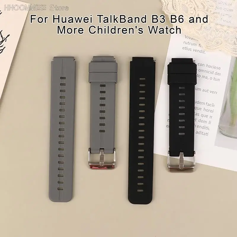 

Ремешок силиконовый для Huawei TalkBand B3 B6 TW2T35400 TW2T35900, универсальный браслет для детских часов, 16 мм, 1 шт.