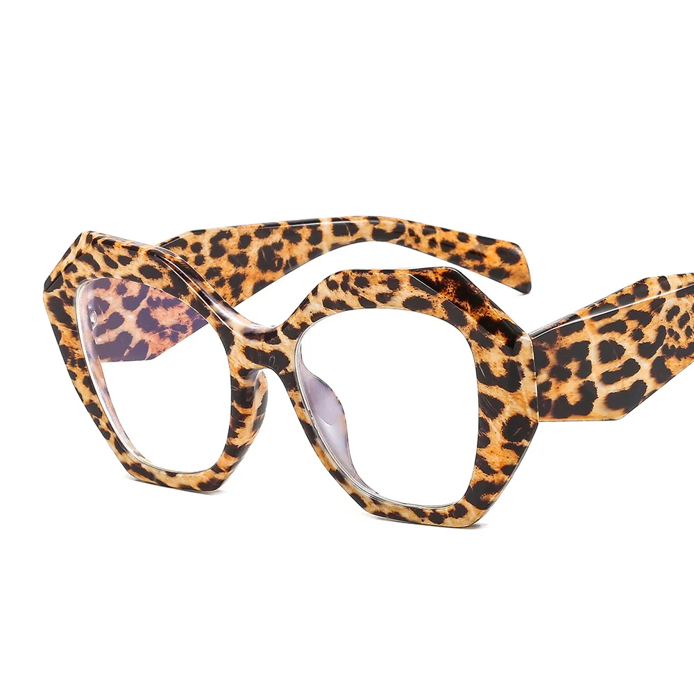 

Cubojue Leopard Myopia Glasses Women Anti Reflection Eyeglasses Frame Female 0 -150 200 250 Spectacles for Prescription