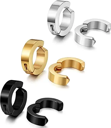 

Cartilage Clip On Earrings Stainless Steel Ear Clip Fake Cartilage Non Piercing Earring