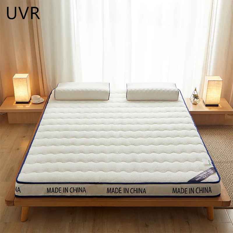 UVR Comfortable Cushion Lambswool Latex Mattress Bedroom Hotel High Grade Thicken 4/8CM Floor Mat Tatami Pad Bed Single Double