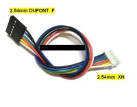 20cm 50cm 1m 24awg xh2 54 to dupont 2 54mm 6p cable female black connector wire harness