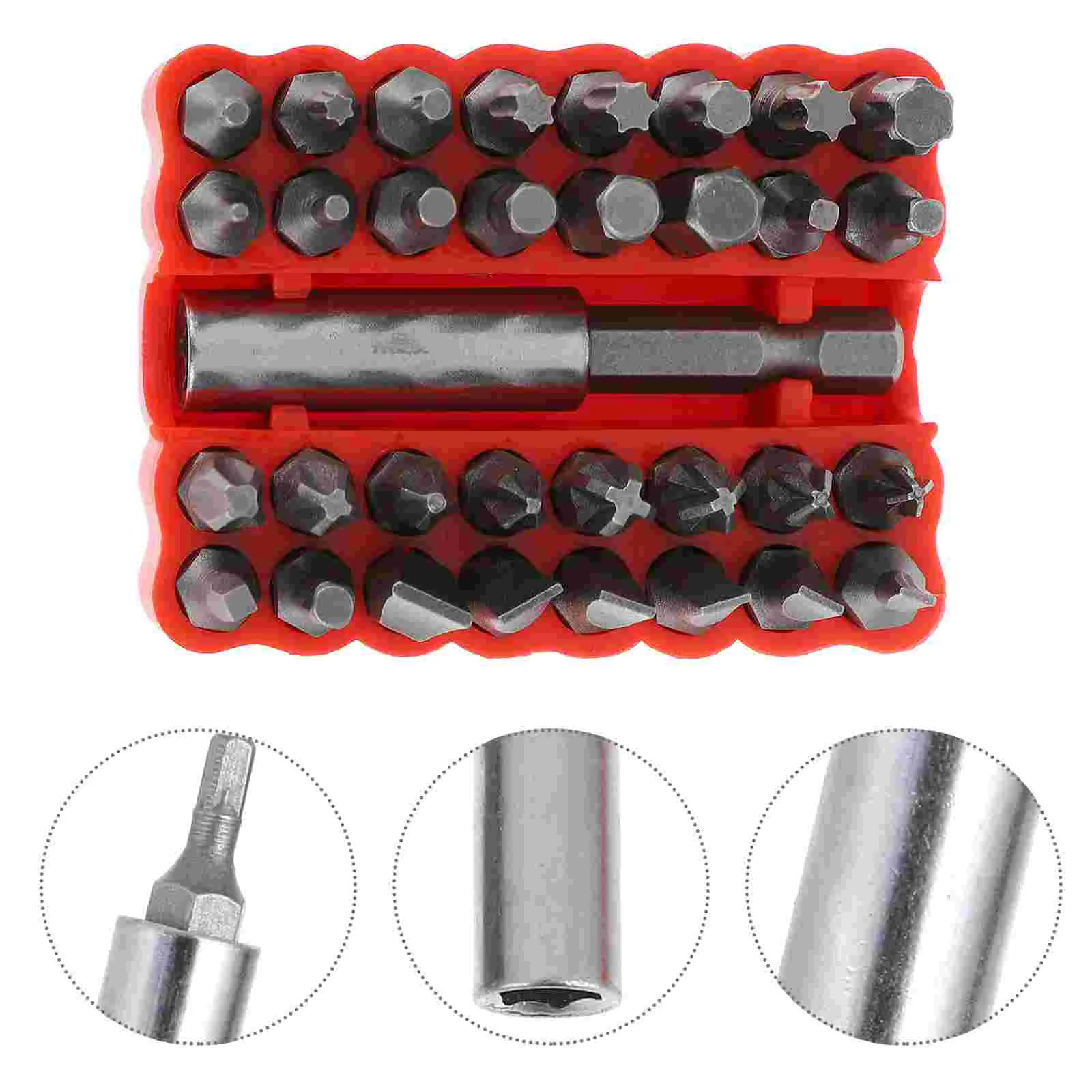 

33pcs Screw Bit Screwdriver Bit Kit Durable Nice Light Good Safe Mini Bit Stubby Bit Steel Bit for Home