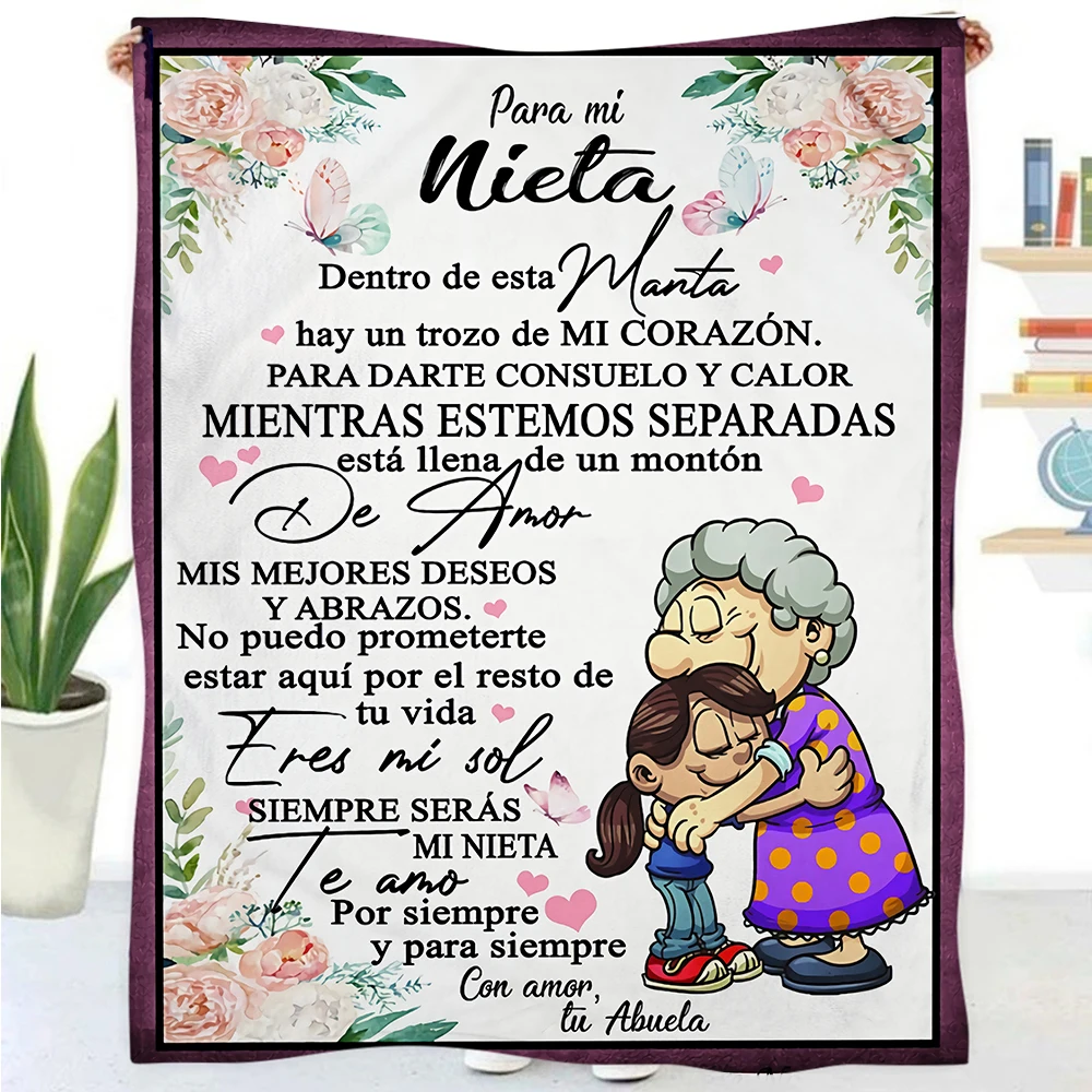 

Зимнее плюшевое одеяло для Mi Nieta/Para mi nito/A Mi Hija/A Mi Bella Esposa