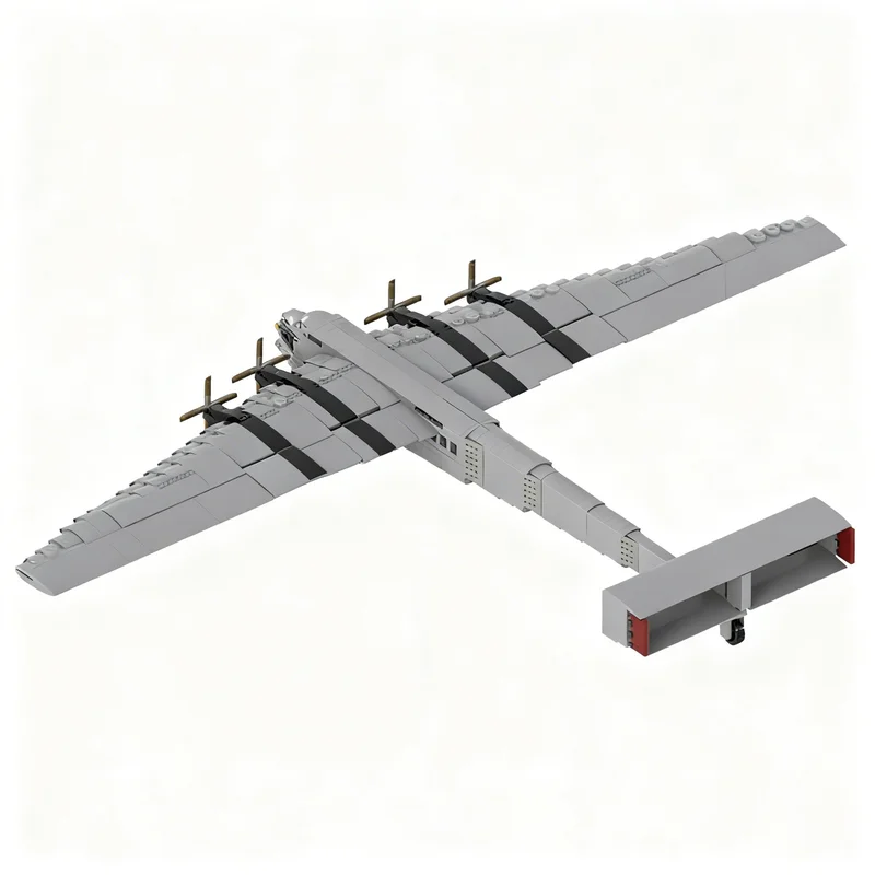 Фото 3713 деталей MOC: Модель самолета Junkers G38, конструктор, архитектурная игрушка, рождественский подарок, креативный набор для сборки своими руками, подарок на день рождения для детей №2