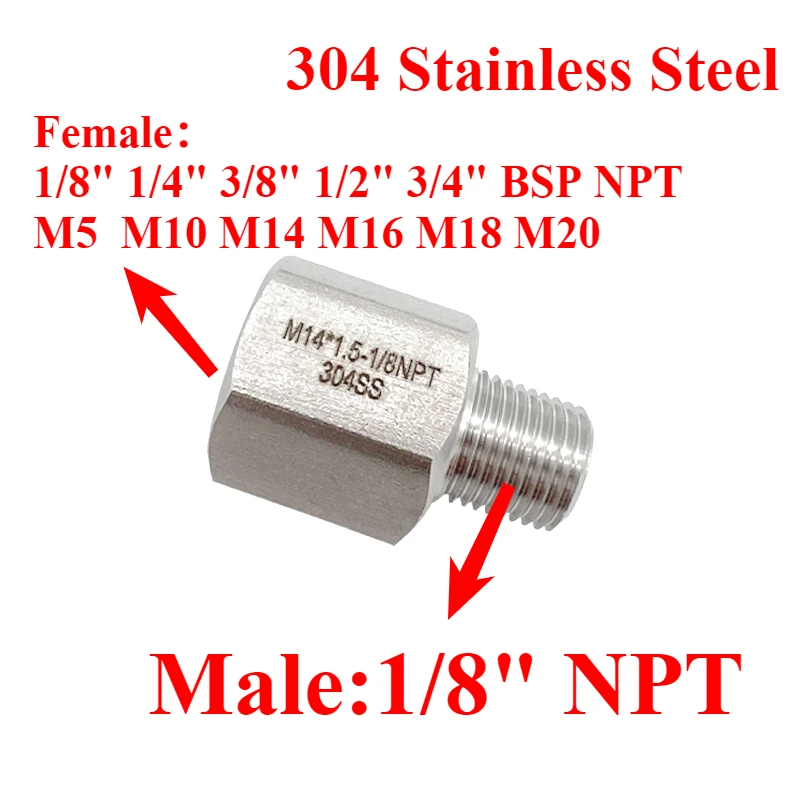 

Резьбовой переходник из нержавеющей стали 304