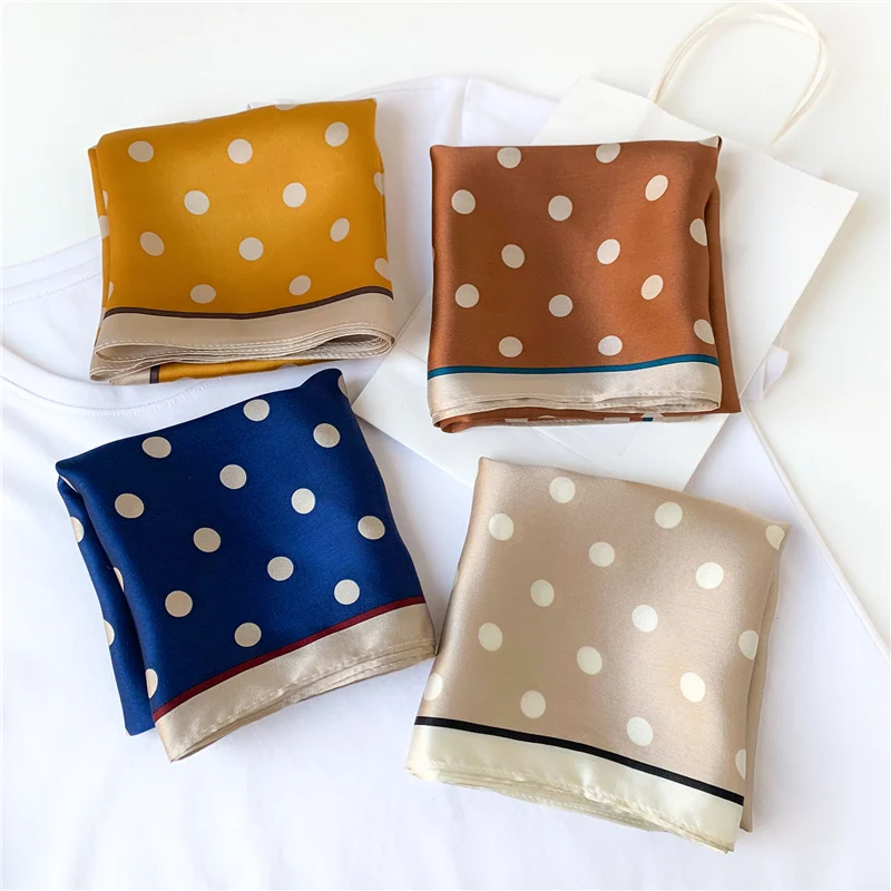 2022 летний маленький 100% шелковый шарф Женский натуральный женский платок в