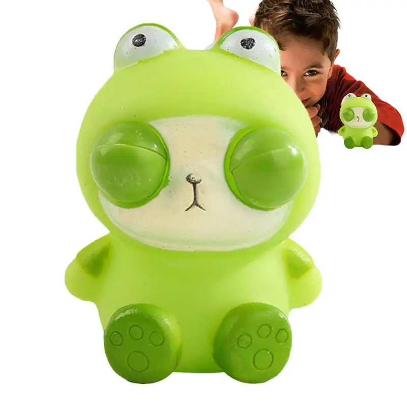

Squeeze Toy Out Eyes Cartoon Anti-Stress Animal Squeeze Toys Soft Non-sticky -Eyed Toy For Children And Adults