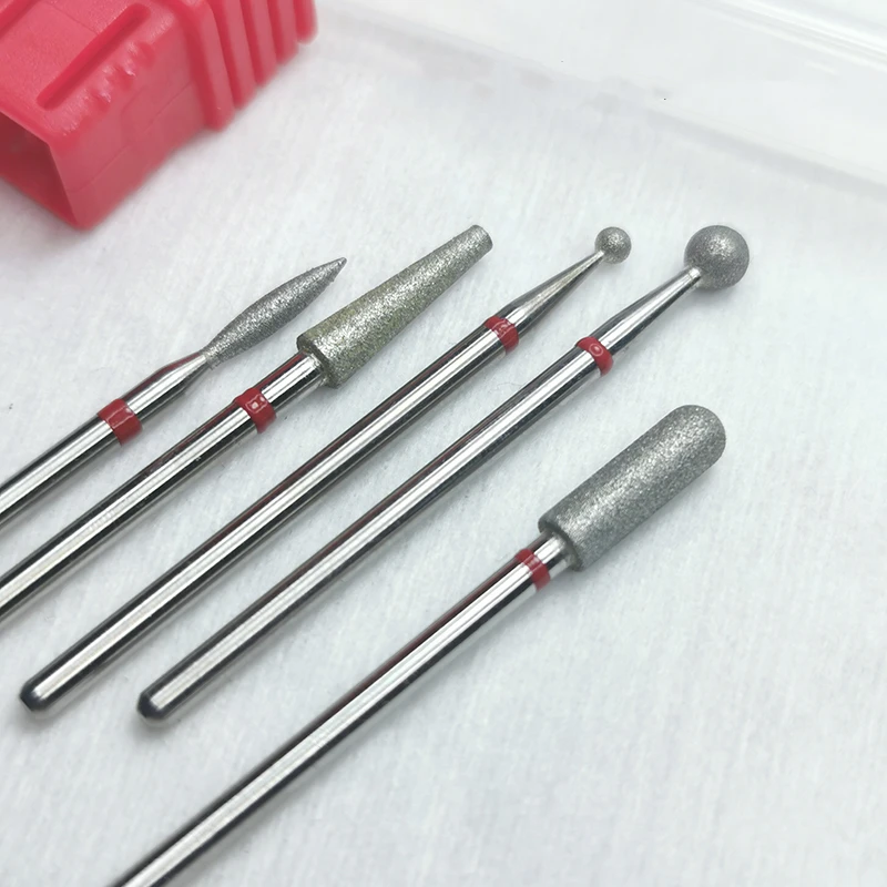 

5 Pcs/Lot Diamond Milling Cutters For Manicure Beginner Nail Drill Bits Removing Dead Skin On The Edge Of The Nail Tool