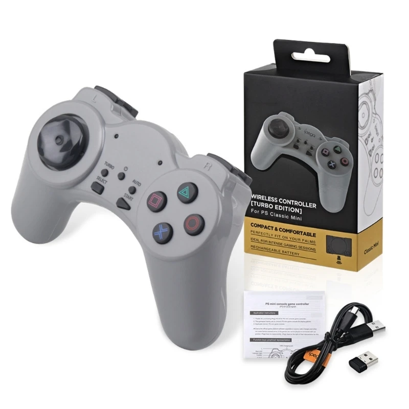

Wireless Gaming Controller, Turbo Function Joystick Gamepad Computer Game Controller for Laptop Phone Tablet