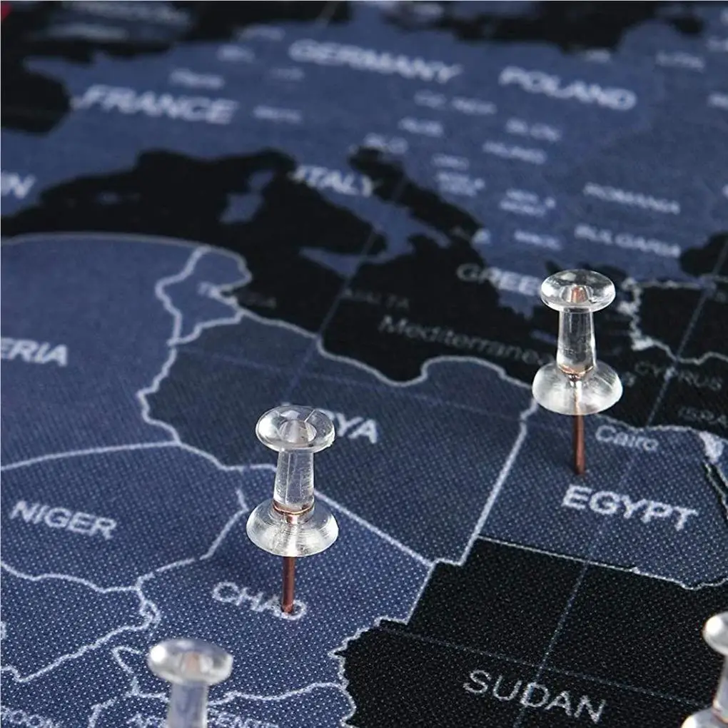 

60 шт. прозрачные розовые золотые нажимные штифты с плоской головкой для больших пальцев доска коркборд карта календарь туфли для дома офиса...