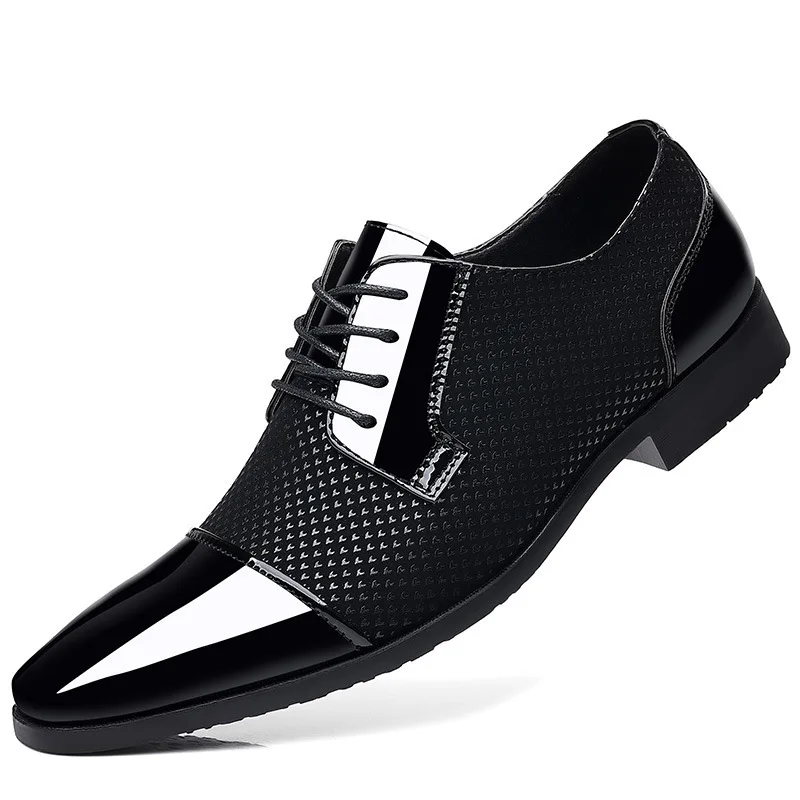 Patent Leather Men's Dress Shoes Slip on Mens Casual Oxford Shoe Brand Moccasin Glitter Male Footwear Pointed Toe Shoes for Men 6 Patent Leather Men's Dress Shoes Slip on Mens Casual Oxford Shoe Brand Moccasin Glitter Male Footwear Pointed Toe Shoes for Men 6