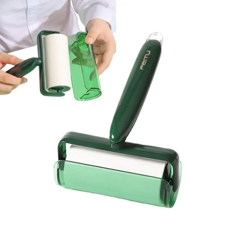 

Липкий ролик для ворса, нескользящая ручка, моющаяся липкая щетка для одежды, ролик для дивана, устройство для сбора пыли, устройства для уда...