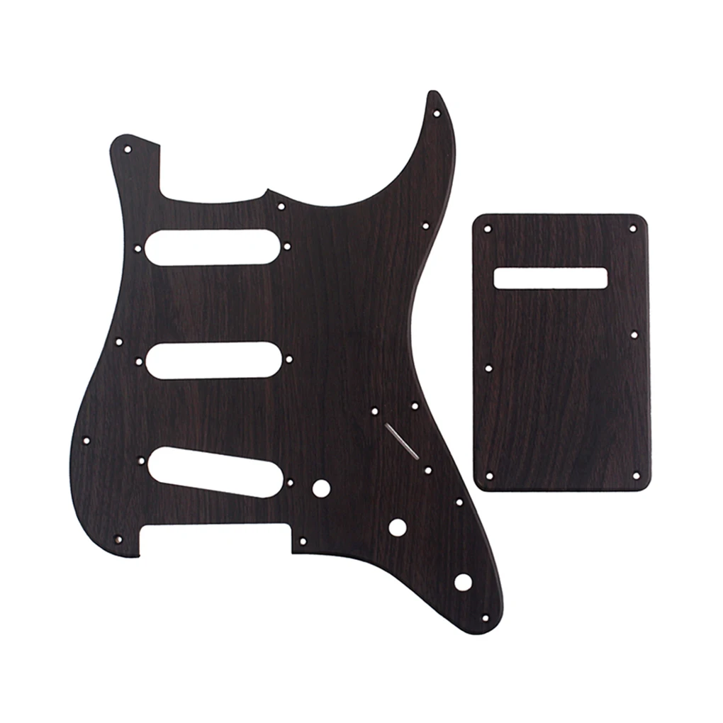 

Набор SSS Pickguard для электрогитары, трехслойная задняя пластина из ПВХ, накладки под дерево, декоративные детали, аксессуары, подарки