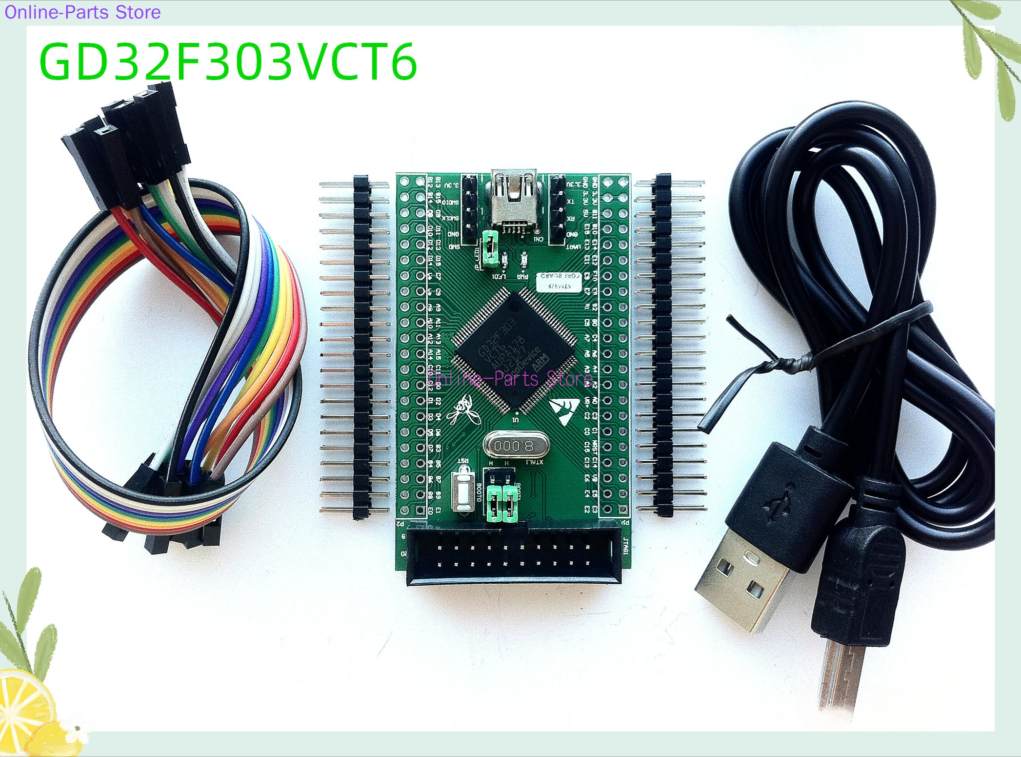 Материнская плата GD32F303VCT6 минимальная системная GD32F303VC макетная GD32F303