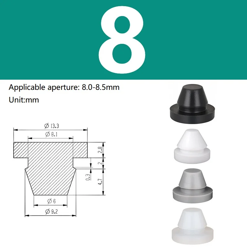 

Силиконовые заглушки-пробки 7-14 мм