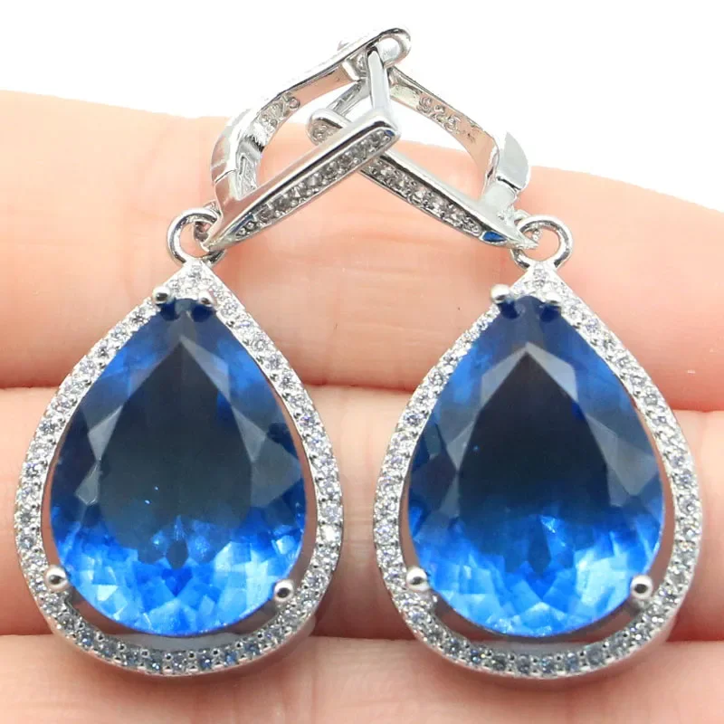 17 г индивидуальные серьги из натурального серебра 925 пробы розовый кунцит