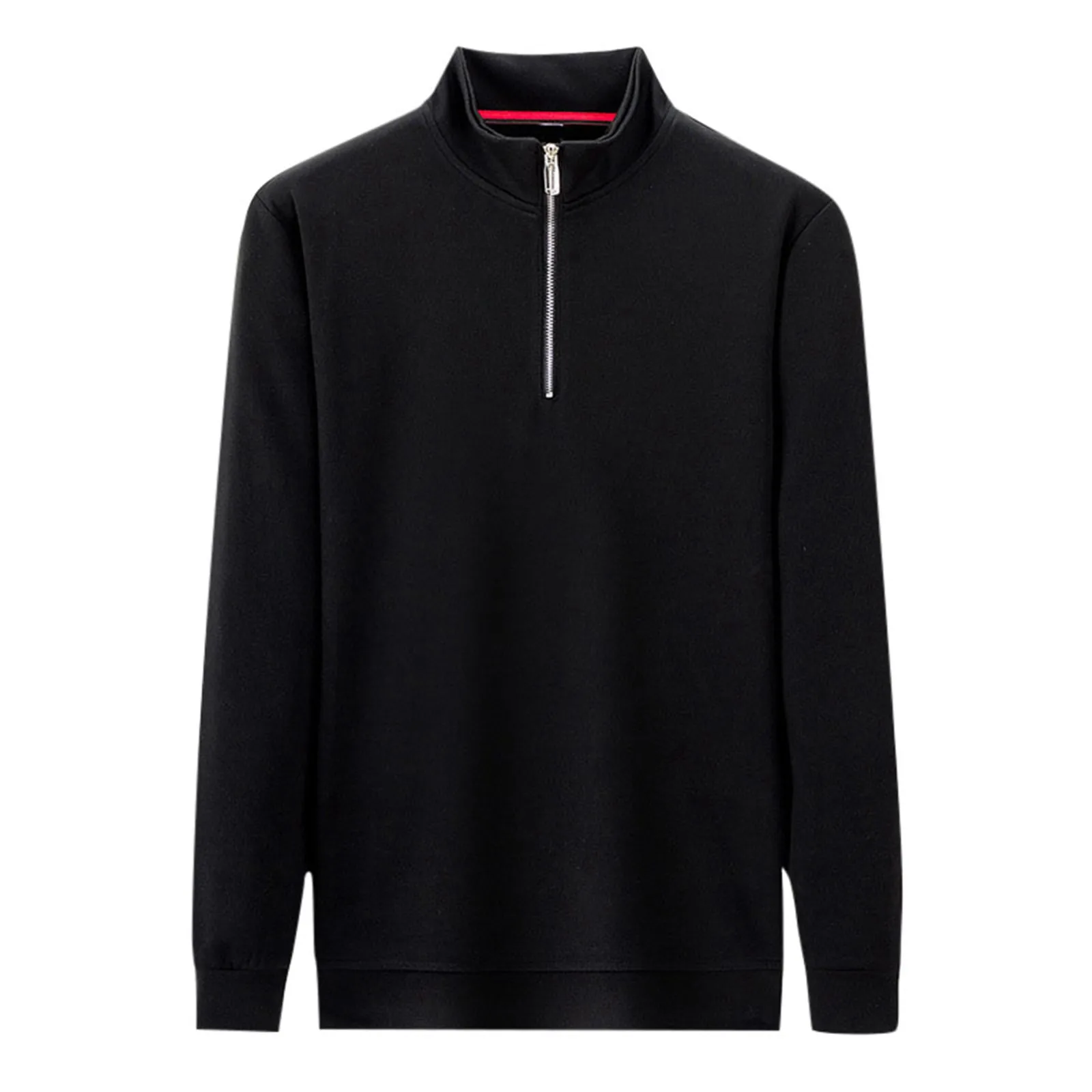 

Мужской пуловер с капюшоном, свитшот, Молодежный Повседневный однотонный свитшот с длинными рукавами, без капюшона, осень и зима 2023