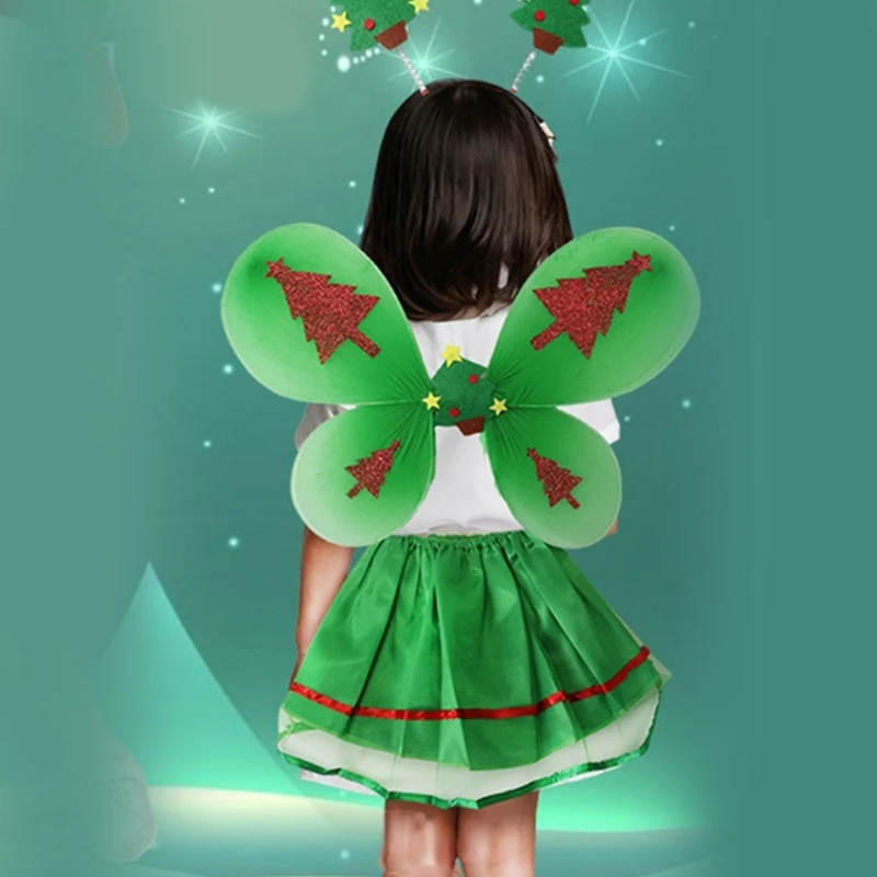 Повязка на голову с крыльями бабочки и феи пачка нарядное платье комплект костюм