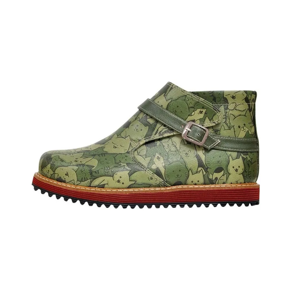 

Dorlie Catsy Coat Design Printed Vegan Dorlie Kim Women Boots