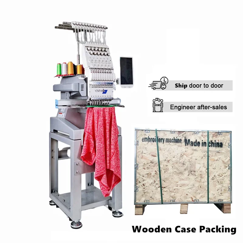 Yonthin RCM-1501TC-8S 12/15 игл компьютеризированная шляпа футболка вышивальная машина
