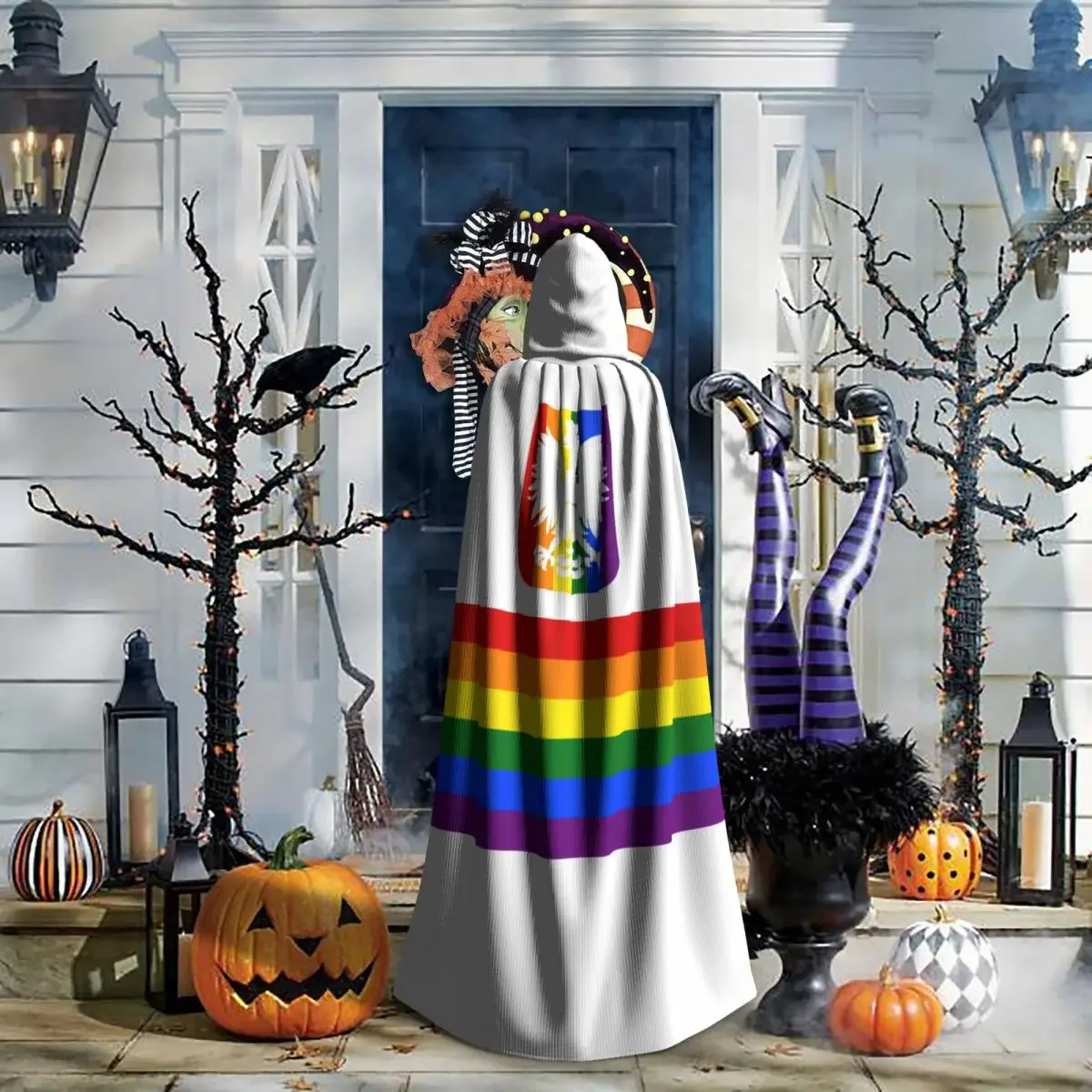 Накидка унисекс с капюшоном и флагом Польши