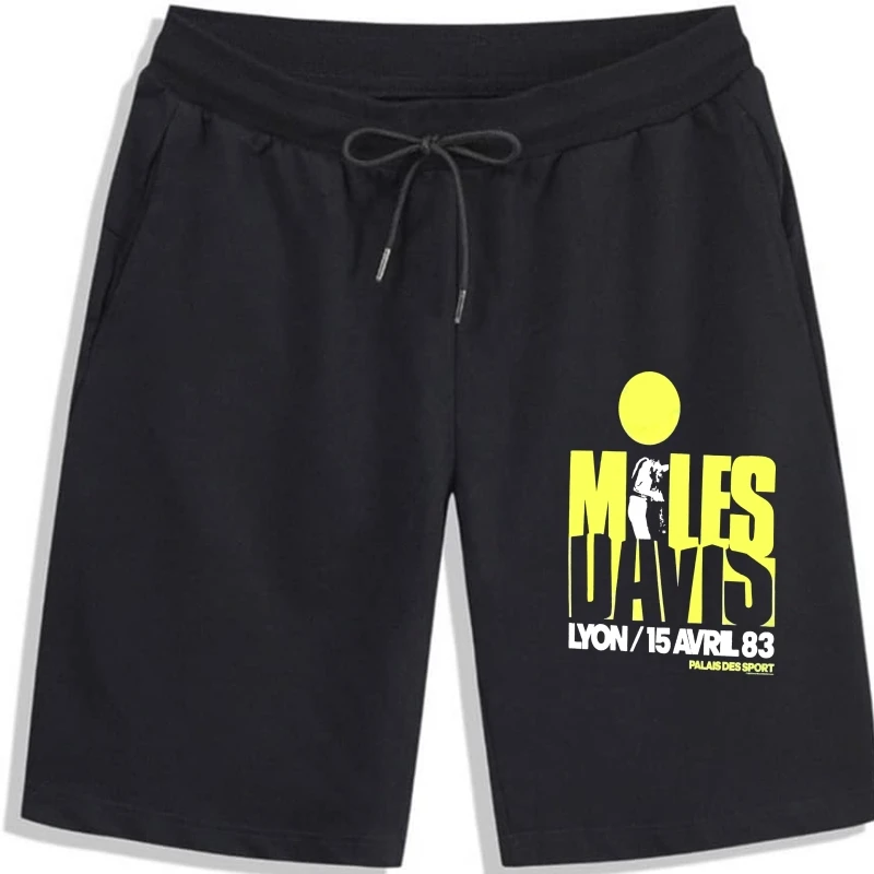 

MILES DAVIS "LYON" NAVY BLUE shorts for men NEW OFFICIAL ADULT COOL JAZZ BAND MUSIC High Quality 100% Cotton for Man m