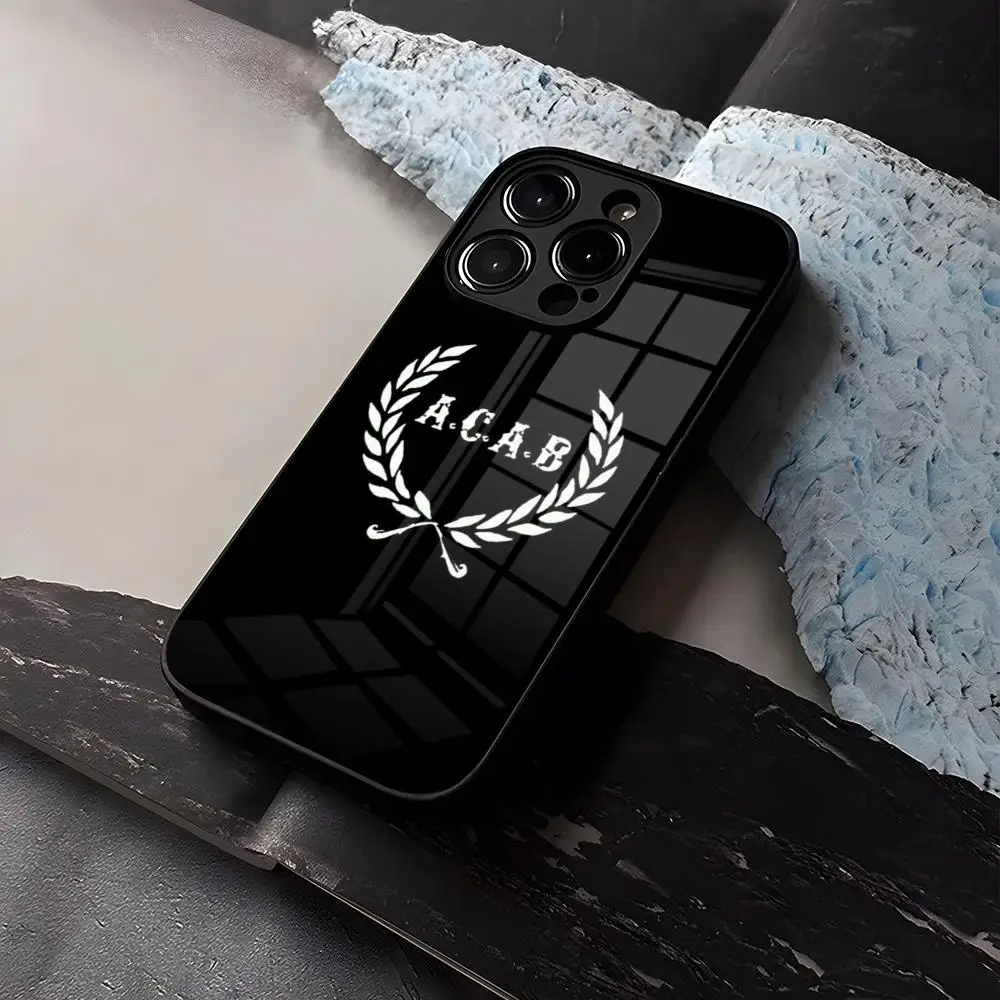 Фото Чехол для телефона Acab Ultras из закаленного стекла для iPhone 16 17 13 14 12 15 11 Pro Max Plus Mini X XR SE2020 Coque №3