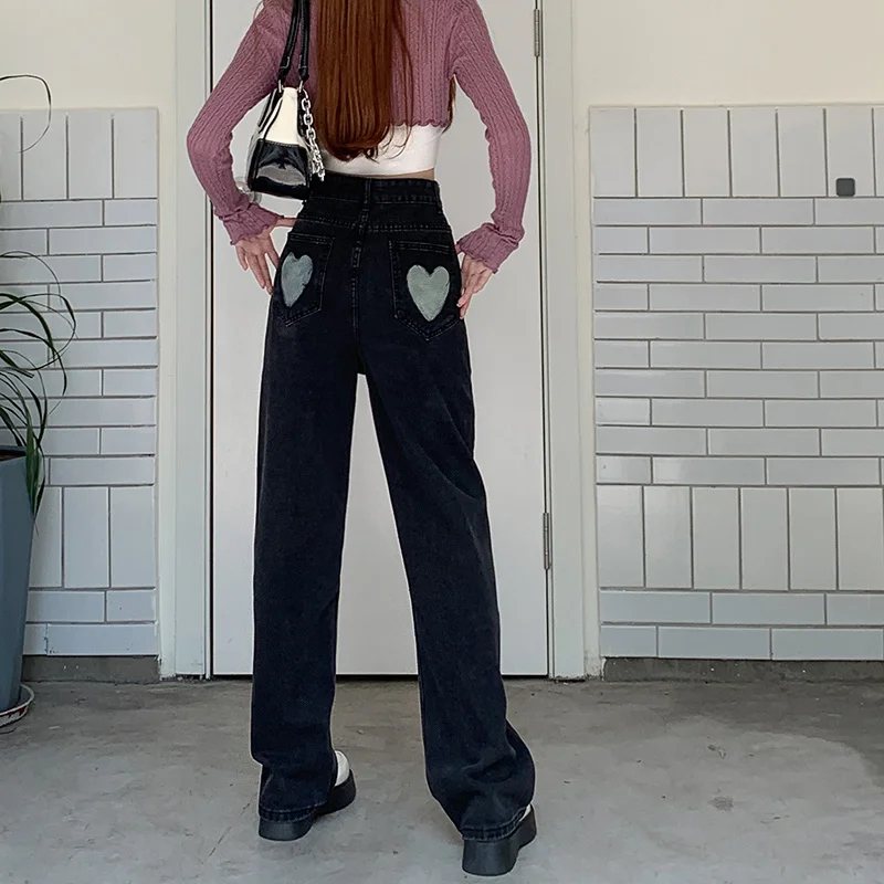 

ILARES Baggy Jeans Woman High Waist Korean Fashion Pant Jeans Women Streetwear Women's Pants Vintage Clothes Y2k Female Clothing