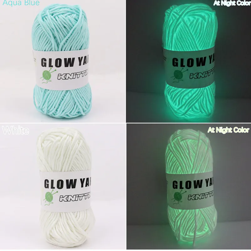 Новая функциональная пряжа полиэстер светящаяся крупная 2 мм для ручной вязки