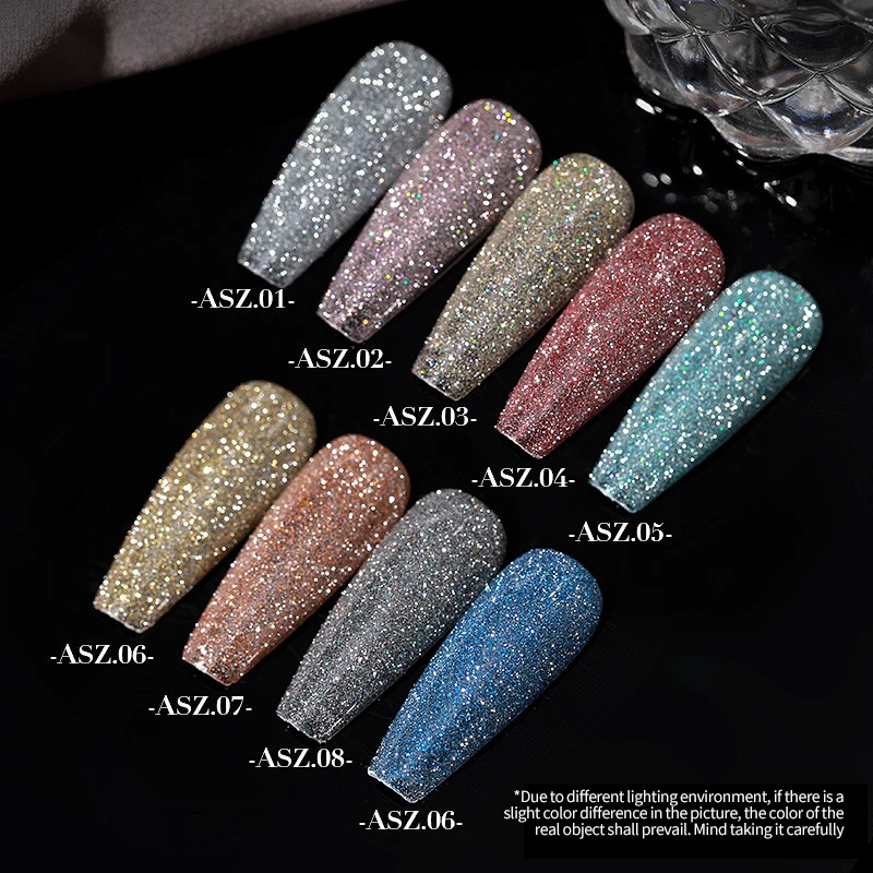 

15 ML Diamond Nail Gel Burst Shiny Glitter Soak Off UV Semi Permant Varnish Phototherapy Gel DIY Nail Art Gel Polish TSLM1