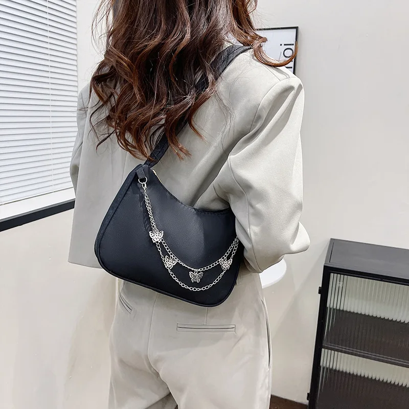 

New Trend Simple Fashion Temperament Female Niche Design Advanced Single Shoulder Slanting Cross Armpit Daily Small Square Bag