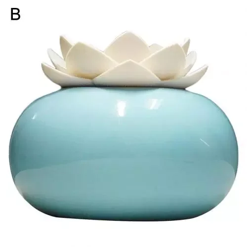 

2022New Lotus Air Humidifier Diffuser for Home Office Yoga Aromatherapy Essential Oil Diffuser Mini USB Ceramics Mist Maker