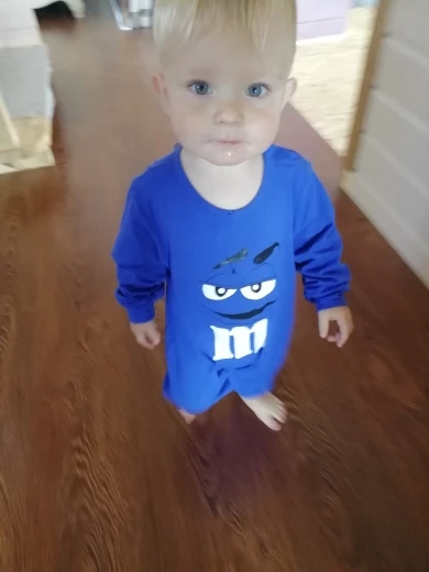 Комбинезон с длинным рукавом и круглым вырезом для новорожденных мальчиков