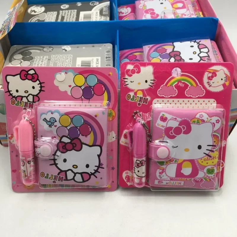 Sanrio розовый блокнот Hello Kitty с шариковой ручкой мультяшный аниме милый KT Cat